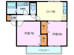 伏見台ハイツの物件間取画像